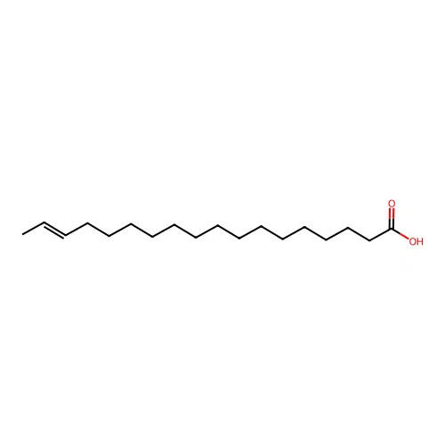 trans-16-Octadecenoic acid structure
