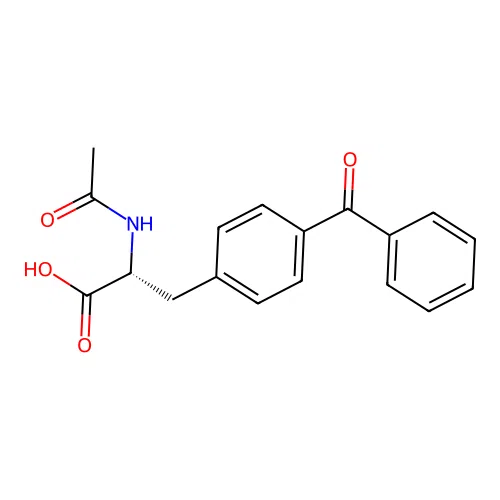 Acetyl-4-benzoyl-D-phenylalanine structure