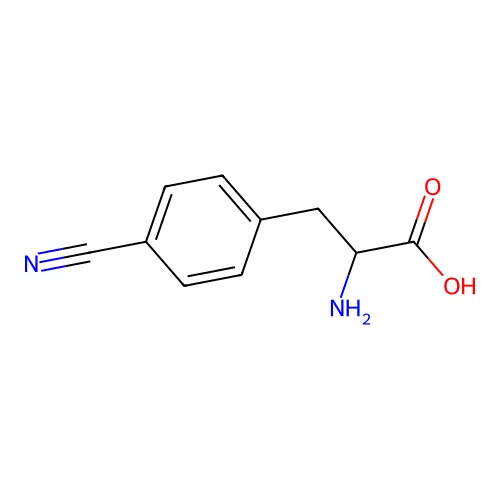 2-amino-3-(4-cyanophenyl)propanoic Acid structure