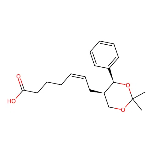 7-(2,2-Dimethyl-4-phenyl-1,3-dioxan-5-yl)heptenoic acid structure