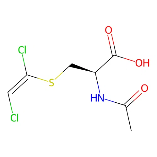S-1,2-dichlorovinyl-N-acetylcysteine structure