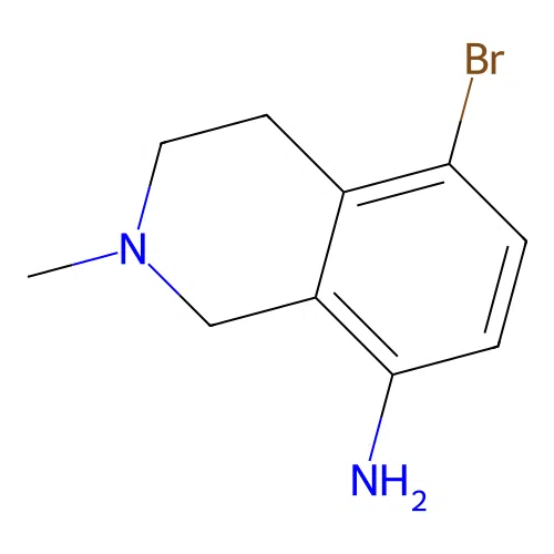 5-Bromo-2-methyl-1,2,3,4-tetrahydroisoquinolin-8-amine structure