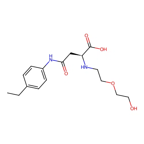 N4-(4-Ethylphenyl)-N2-(2-(2-hydroxyethoxy)ethyl)-L-asparagine structure
