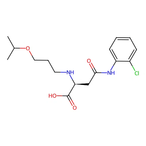 N4-(2-Chlorophenyl)-N2-(3-isopropoxypropyl)-L-asparagine structure