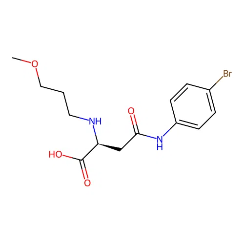 N4-(4-Bromophenyl)-N2-(3-methoxypropyl)-L-asparagine structure