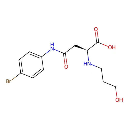 N4-(4-Bromophenyl)-N2-(3-hydroxypropyl)-L-asparagine structure