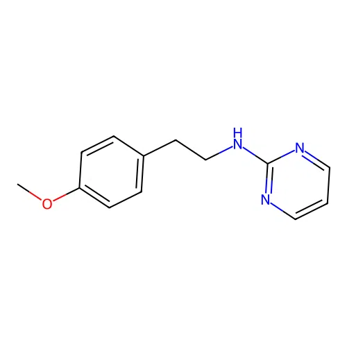 N-[2-(4-methoxyphenyl)ethyl]pyrimidin-2-amine structure