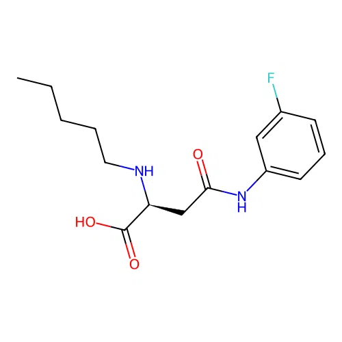 N4-(3-Fluorophenyl)-N2-pentyl-L-asparagine structure