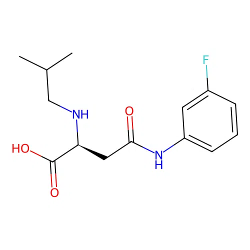 N4-(3-Fluorophenyl)-N2-isobutyl-L-asparagine structure