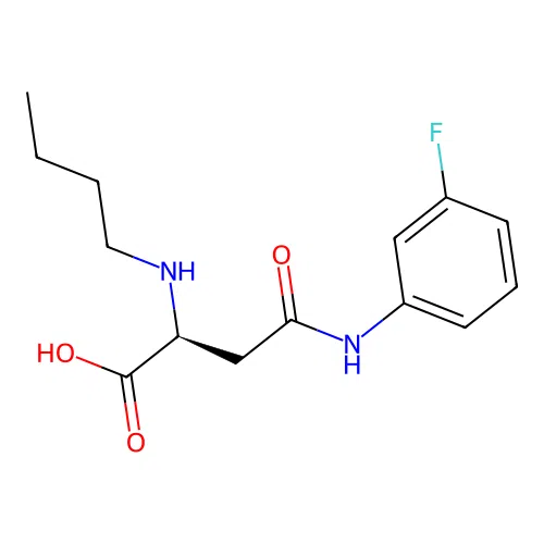 N2-Butyl-N4-(3-fluorophenyl)-L-asparagine structure