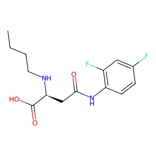 N2-Butyl-N4-(2,4-difluorophenyl)-L-asparagine structure