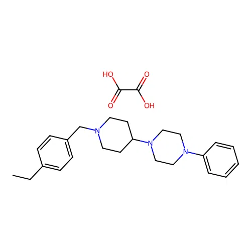 1-(1-(4-Ethylbenzyl)piperidin-4-yl)-4-phenylpiperazine oxalate structure