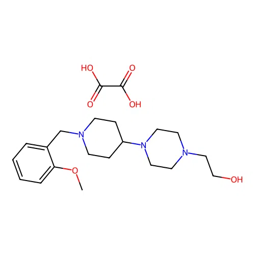 2-(4-(1-(2-Methoxybenzyl)piperidin-4-yl)piperazin-1-yl)ethanol oxalate structure
