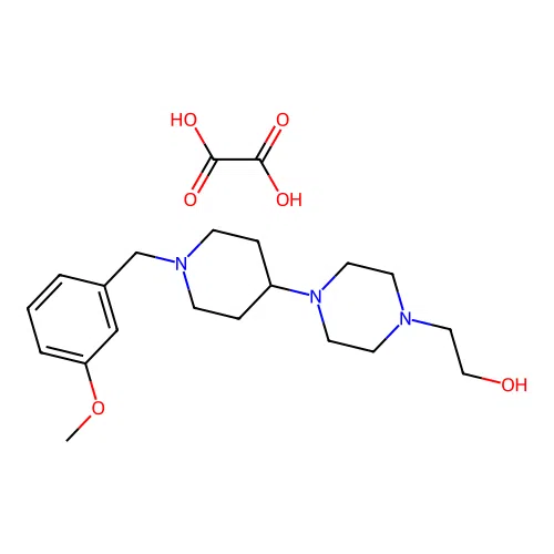 2-(4-(1-(3-Methoxybenzyl)piperidin-4-yl)piperazin-1-yl)ethanol oxalate structure