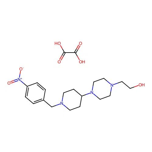2-(4-(1-(4-Nitrobenzyl)piperidin-4-yl)piperazin-1-yl)ethanol oxalate structure