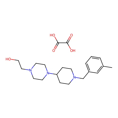 2-(4-(1-(3-Methylbenzyl)piperidin-4-yl)piperazin-1-yl)ethanol oxalate structure