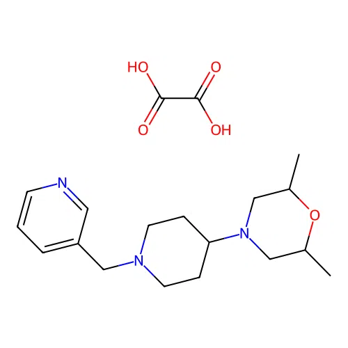 2,6-Dimethyl-4-(1-(pyridin-3-ylmethyl)piperidin-4-yl)morpholine oxalate structure