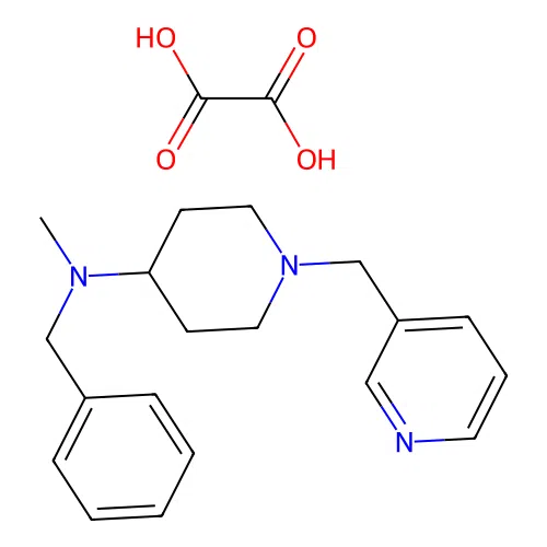 N-benzyl-N-methyl-1-(pyridin-3-ylmethyl)piperidin-4-amine oxalate structure