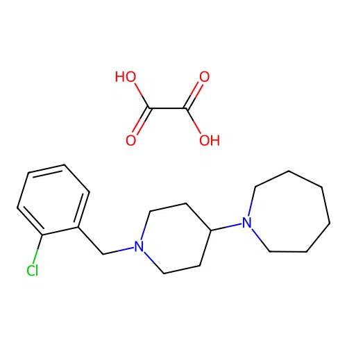 1-(1-(2-Chlorobenzyl)piperidin-4-yl)azepane oxalate structure