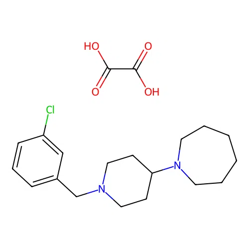 1-(1-(3-Chlorobenzyl)piperidin-4-yl)azepane oxalate structure