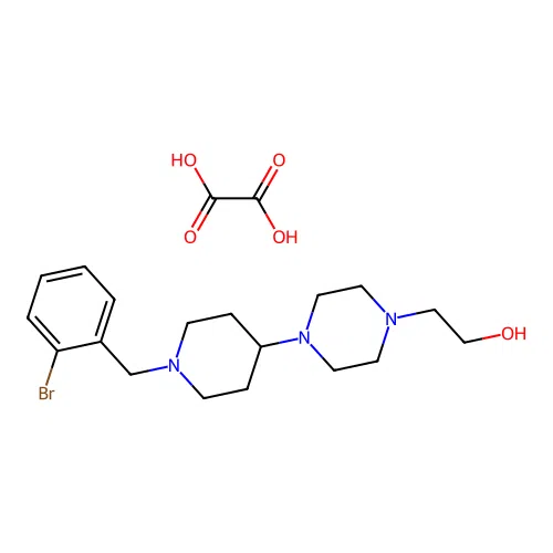 2-(4-(1-(2-Bromobenzyl)piperidin-4-yl)piperazin-1-yl)ethanol oxalate structure