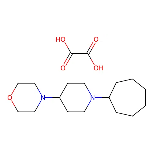 4-(1-Cycloheptylpiperidin-4-yl)morpholine oxalate structure