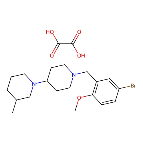 1'-(5-Bromo-2-methoxybenzyl)-3-methyl-1,4'-bipiperidine oxalate structure