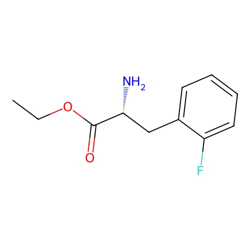 ethyl (2R)-2-amino-3-(2-fluorophenyl)propanoate structure