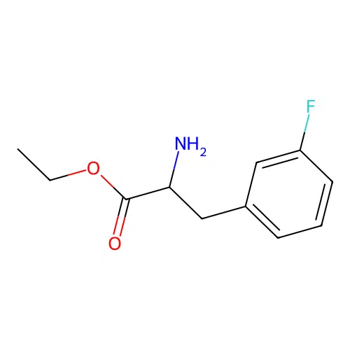 Ethyl 2-amino-3-(3-fluorophenyl)propanoate structure