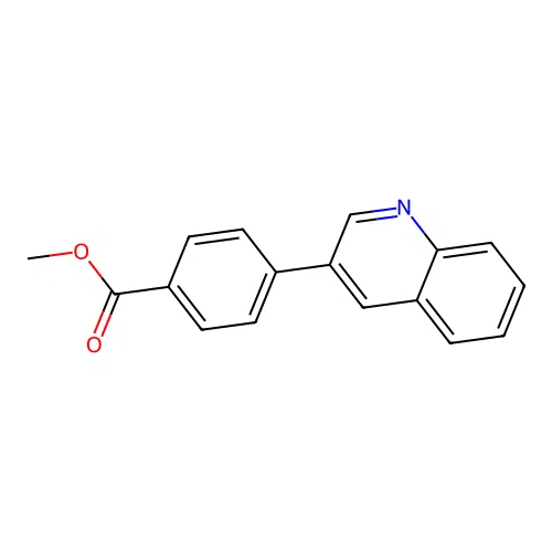 Methyl 4-(3-quinolinyl)benzoate structure