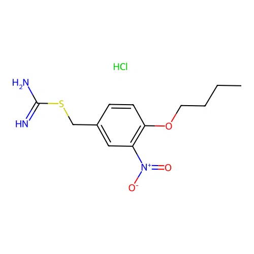 2-(4-Butoxy-3-nitro-benzyl)-isothiourea structure