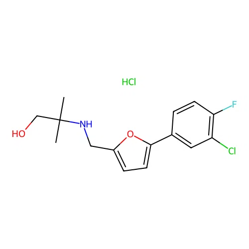 C15H18Cl2FNO2 structure