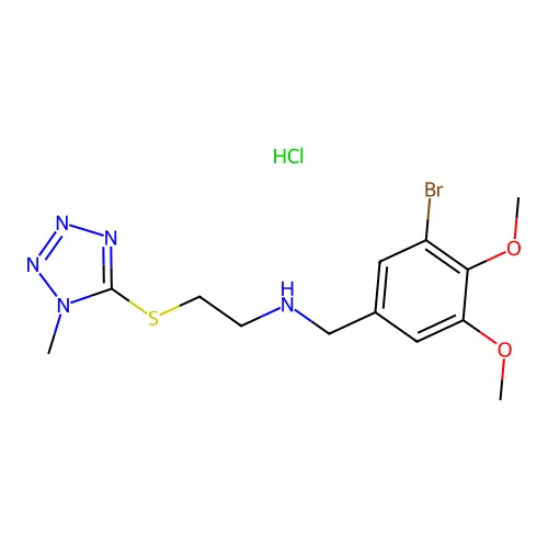 C13H19BrClN5O2S structure