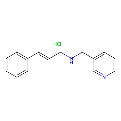 (E)-3-phenyl-N-(pyridin-3-ylmethyl)prop-2-en-1-amine Hydrochloride structure