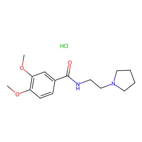3,4-Dimethoxy-N-(2-pyrrolidin-1-yl-ethyl)-benzamide structure