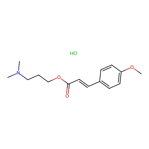 3-(Dimethylamino)propyl 3-(4-methoxyphenyl)acrylate hydrochloride structure