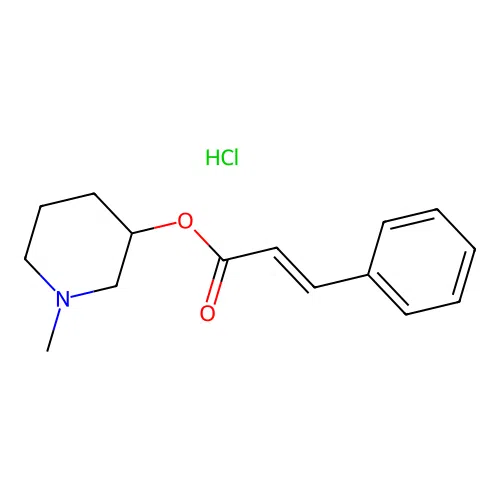 1-Methylpiperidin-3-yl cinnamate hydrochloride structure