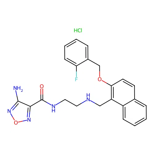 C23H23ClFN5O3 structure