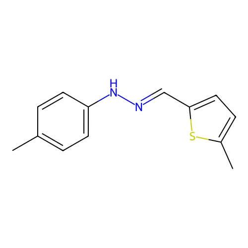 [C(E)]-5-Methyl-2-thiophenecarboxaldehyde 2-(4-methylphenyl)hydrazone structure