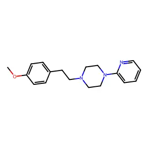 Piperazine, 1-(p-methoxyphenethyl)-4-(2-pyridyl)- structure