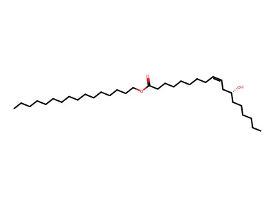 hexadecyl (12R)-12-hydroxyoctadec-9-enoate structure