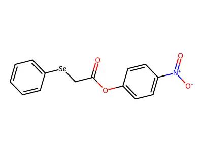 4-Nitrophenyl(phenylselenyl)acetate structure