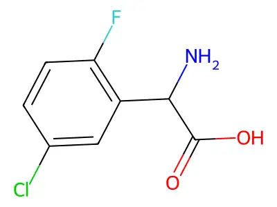 2-Amino-2-(5-chloro-2-fluorophenyl)acetic acid structure