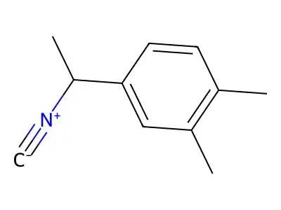 4-(1-Isocyanoethyl)-1,2-dimethylbenzene structure