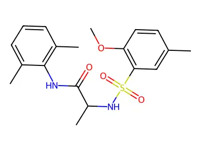N-(2,6-Dimethylphenyl)-2-[[(2-methoxy-5-methylphenyl)sulfonyl]amino]propanamide structure