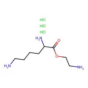 2-Aminoethyl lysinate trihydrochloride structure