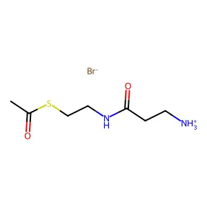 Acetic acid, thio-, S-2-(3-aminopropionamido)ethyl ester, hydrobromide structure