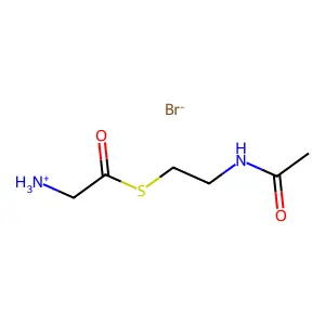 Glycine, thio-, S-2-acetamidoethyl ester, hydrobromide structure