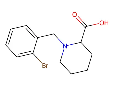 1-(2-Bromobenzyl)-2-carboxypiperidine structure