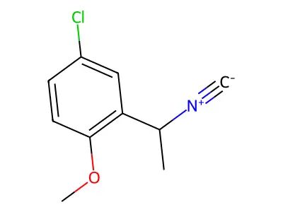 4-Chloro-2-(1-isocyanoethyl)-1-methoxybenzene structure